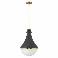 Hinkley Oliver Medium Pendant - Dark Matte Grey - 39054DMG