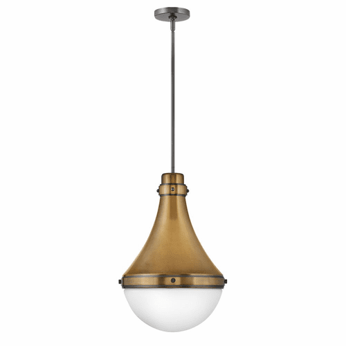 Hinkley Oliver Medium Pendant - Heritage Brass - 39054HB