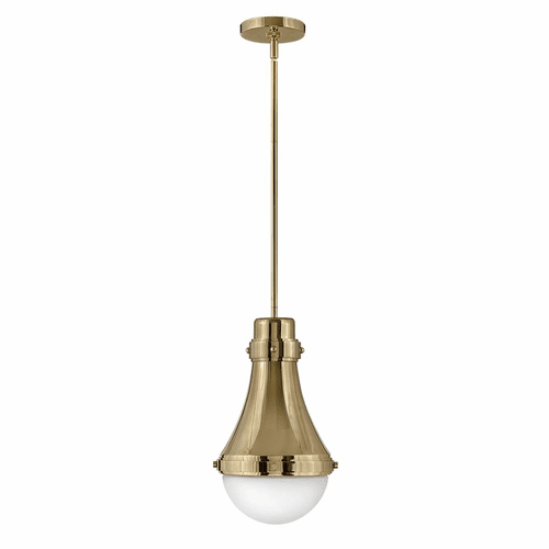 Hinkley Oliver Small Pendant - Bright Brass - 39057BBR