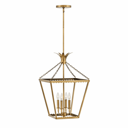 Hinkley Palma Medium Pendant - Heritage Brass - 41925HB