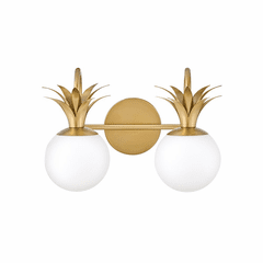 Hinkley Palma Two Light Vanity - Heritage Brass - 54152HB