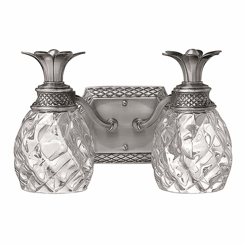 Hinkley Plantation 2-LT Bath Light - Polished Antique Nickel - 5312PL