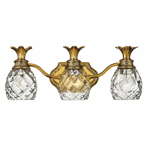 Hinkley Plantation 3-LT Bath Light - Burnished Brass - 5313BB