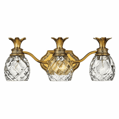 Hinkley Plantation 3-LT Bath Light - Burnished Brass - 5313BB