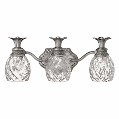 Hinkley Plantation 3-LT Bath Light - Polished Antique Nickel - 5313PL