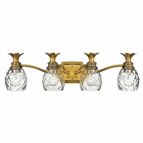 Hinkley Plantation 4-LT Bath Light - Burnished Brass - 5314BB