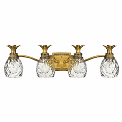 Hinkley Plantation 4-LT Bath Light - Burnished Brass - 5314BB