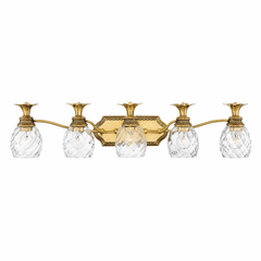 Hinkley Plantation 5-LT Bath Light - Burnished Brass - 5315BB