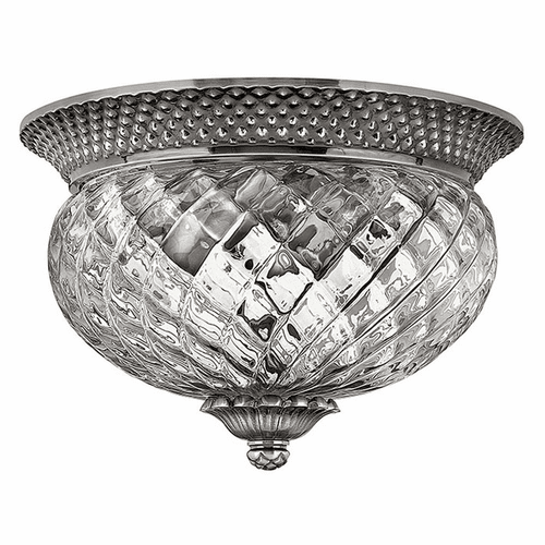 Hinkley Plantation Bath Flush Mount - Polished Antique Nickel - 4102PL