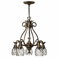 Hinkley Plantation Downlight Foyer Chandelier - Pearl Bronze - 4885PZ