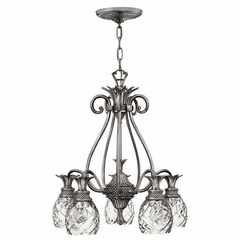 Hinkley Plantation Downlight Foyer Chandelier - Polished Antique Nickel - 4885PL Hinkley Plantation Downlight Foyer Chandelier - Polished Antique Nickel - 4885PL