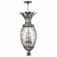Hinkley Plantation Large Foyer Pendant - Polished Antique Nickel - 2222PL Hinkley Plantation Large Foyer Pendant - Polished Antique Nickel - 2222PL