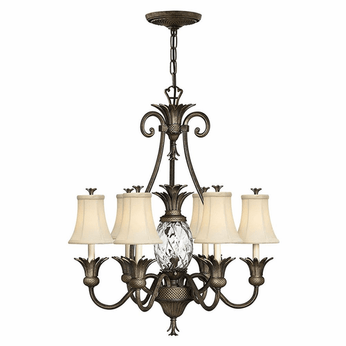 Hinkley Plantation Single Tier Foyer Chandelier - Pearl Bronze - 4886PZ