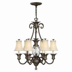 Hinkley Plantation Single Tier Foyer Chandelier - Pearl Bronze - 4886PZ