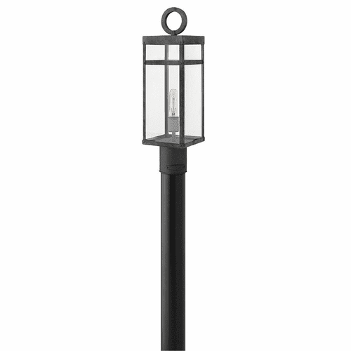 Hinkley Porter Open Air Outdoor Post Mount - Aged Zinc - 2801DZ-LV