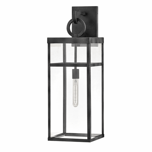 Hinkley Porter Outdoor Extra Large Wall Mount Lantern - Aged Zinc - 2807DZ-LL