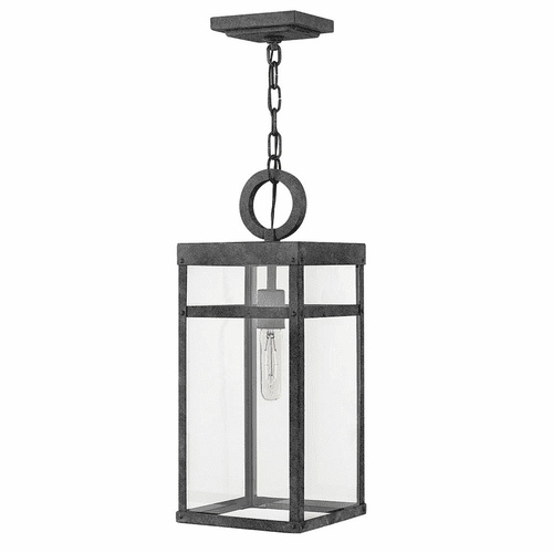 Hinkley Porter Outdoor Hanging Light - Aged Zinc - 2802DZ