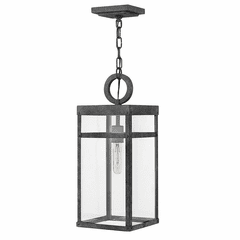 Hinkley Porter Outdoor Hanging Light - Aged Zinc - 2802DZ