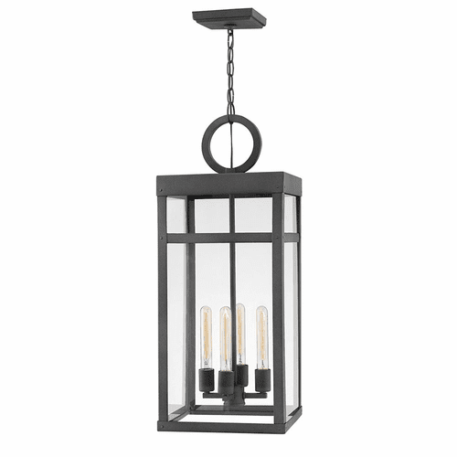 Hinkley Porter Outdoor Hanging Light - Aged Zinc - 2808DZ