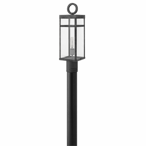 Hinkley Porter Outdoor Med Post Top/Pier Mount Lantern - Aged Zinc - 2801DZ-LL