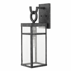 Hinkley Porter Outdoor Medium Wall Mount - Aged Zinc - 2804DZ