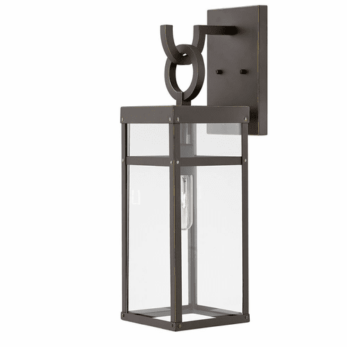 Hinkley Porter Outdoor Medium Wall Mount Lantern - Oil Rubbed Bronze - 2804OZ-LL