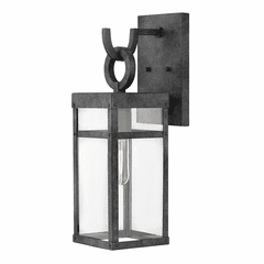 Hinkley Porter Outdoor Small Wall Mount - Aged Zinc - 2800DZ