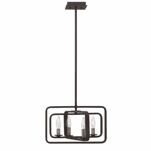 Hinkley Quentin Small Stem Hung Pendant - Aged Zinc - 4811DZ