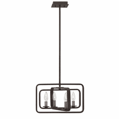 Hinkley Quentin Small Stem Hung Pendant - Aged Zinc - 4811DZ