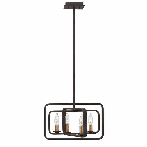 Hinkley Quentin Small Stem Hung Pendant - Buckeye Bronze - 4811KZ