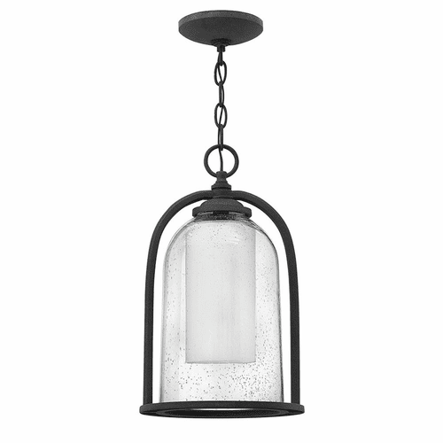 Hinkley Quincy Outdoor Hanging Light - Aged Zinc - 2612DZ-LED