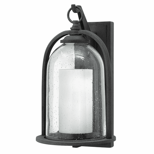 Hinkley Quincy Outdoor Large Wall Mount - Aged Zinc - 2615DZ