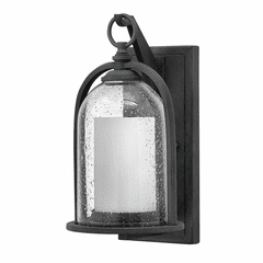 Hinkley Quincy Outdoor Medium Wall Mount - Aged Zinc - 2614DZ-LED