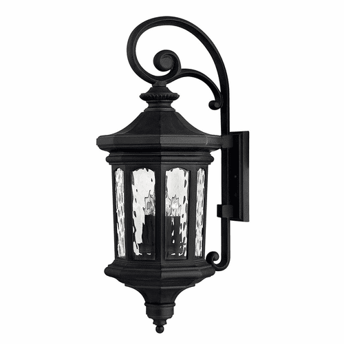 Hinkley Raley Outdoor Large Wall Mount - Museum Black - 1605MB-LL