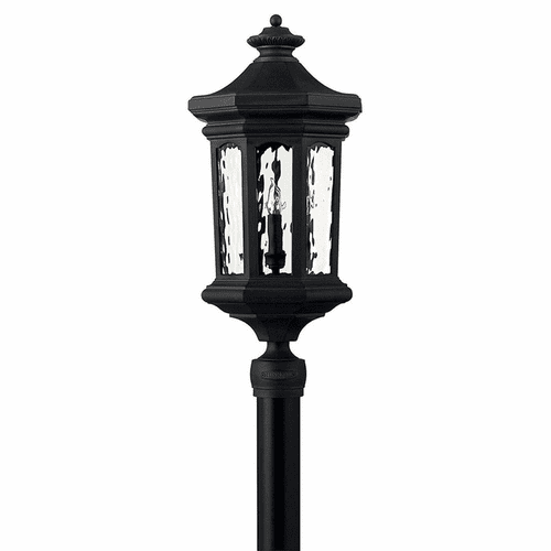 Hinkley Raley Outdoor Post Top/ Pier Mount - Museum Black - 1601MB