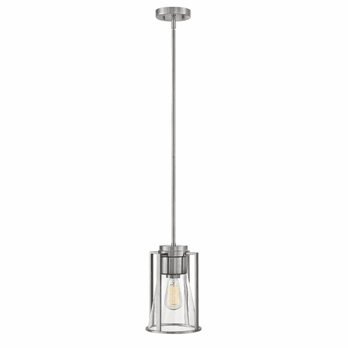 Hinkley Refinery Pendant - Brushed Nickel with Clear Glass - 63307BN-CL