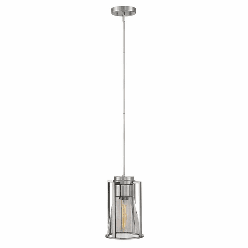 Hinkley Refinery Pendant - Brushed Nickel with Smoked Glass - 63307BN-SM
