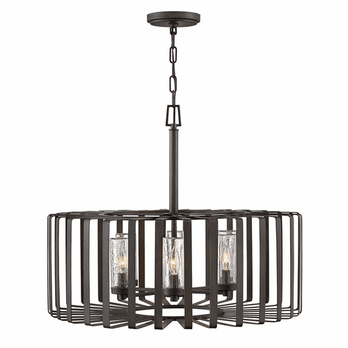 Hinkley Reid Outdoor Hanging Light - Brushed Graphite - 29505BGR-LV