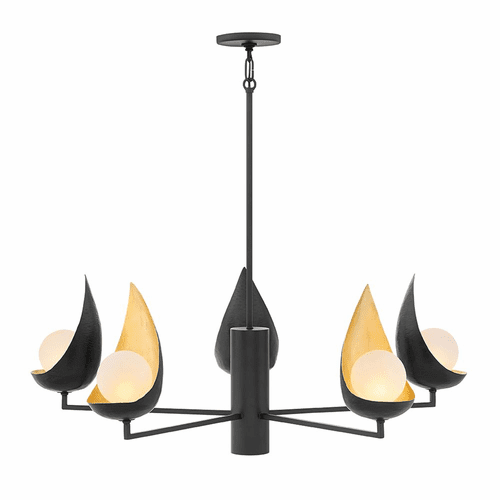 Hinkley Ren Single Tier Chandelier - Black - 47905BLK