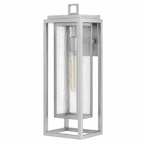 Hinkley Republic Outdoor Large Wall Mount Lantern - Satin Nickel - 1005SI-LL