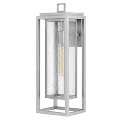 Hinkley Republic Outdoor Large Wall Mount Lantern - Satin Nickel - 1005SI-LL
