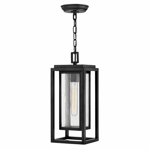 Hinkley Republic Outdoor Medium Hanging Lantern - Black - 1002BK-LL