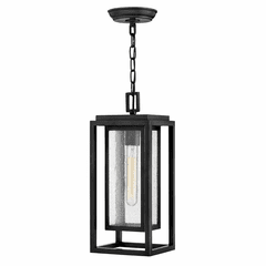 Hinkley Republic Outdoor Medium Hanging Lantern - Black - 1002BK-LL