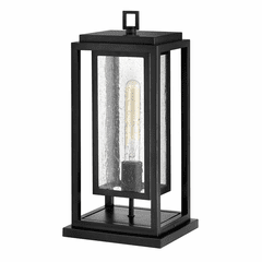 Hinkley Republic Outdoor Medium Pier Mount Lantern - Black - 1007BK-LL