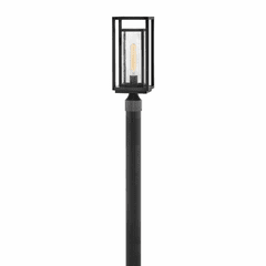 Hinkley Republic Outdoor Medium Post Top/Pier Mount Lantern - Black - 1001BK-LL
