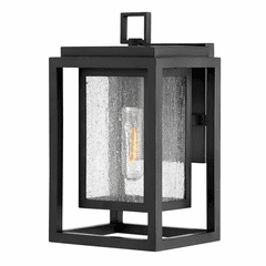 Hinkley Republic Outdoor Small Wall Mount Lantern - Black - 1000BK-LL