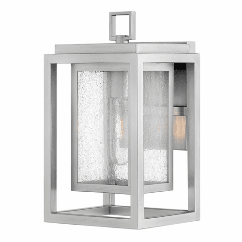 Hinkley Republic Outdoor Small Wall Mount Lantern - Satin Nickel - 1000SI-LL