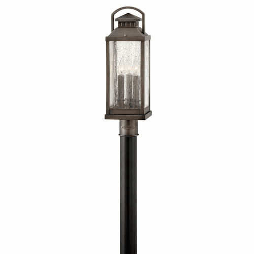 Hinkley Revere Outdoor Post Mount - Blackened Brass - 1181BLB