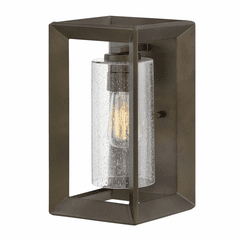 Hinkley Rhodes Outdoor Small Wall Mount Lantern - Warm Bronze - 29300WB-LL