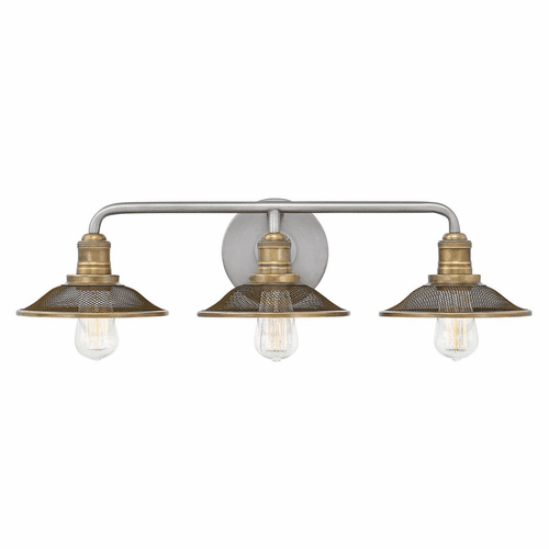 Hinkley Rigby 3-LT Bath Light - Antique Nickel - 5293AN